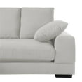 thumbnail image 6 of Better Home Products Corduroy L Shaped Upholstered Daisy Convertible Sofa, Cream, 6 of 9