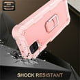 thumbnail image 4 of SaniMore for Samsung Galaxy A12 5G 6.5" Case with Hidden Bracket Rugged Heavy Duty Protective [Hard PC Back + Silicone Bumper] Shokcproof Anti-drop Tri-layer Hybird Shell For Galaxy A12 5G, Rosegold, 4 of 7