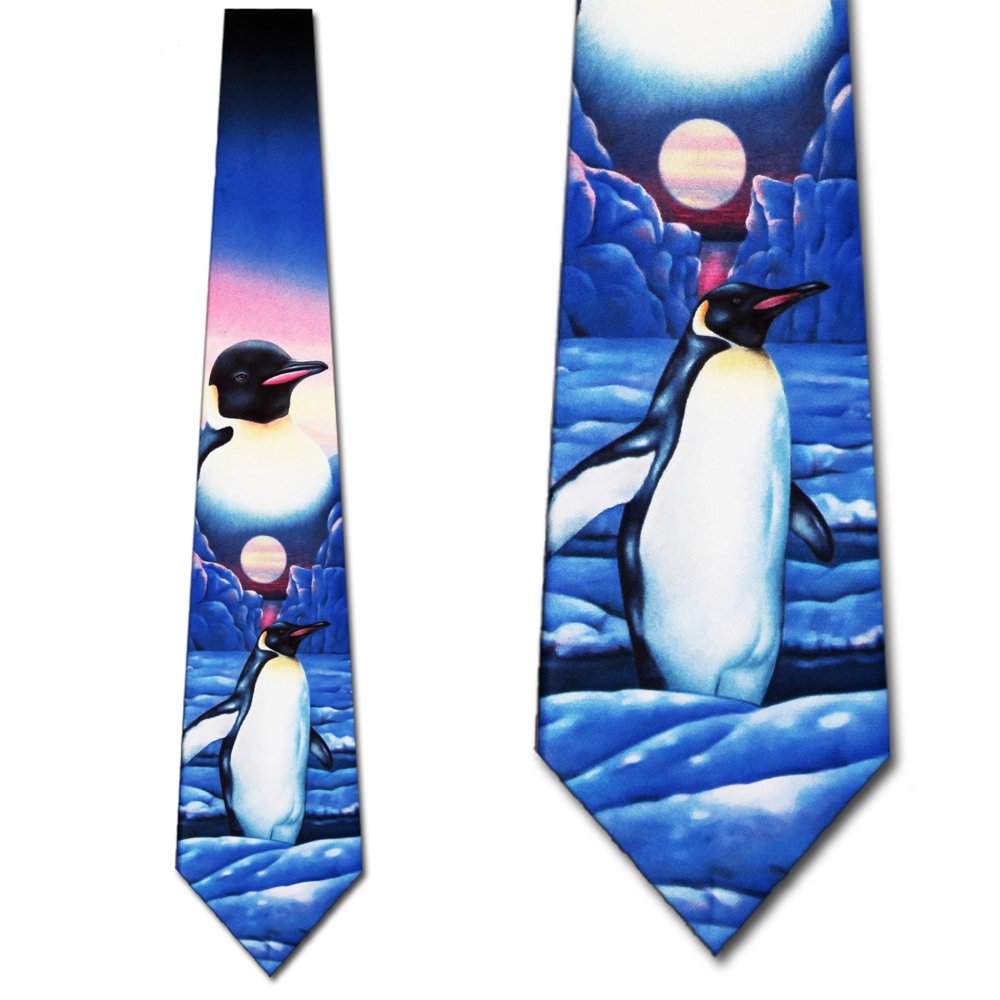 Three Rooker Penguin tie Necktie Mens Tie