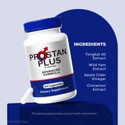 Prostan Plus - Official ProstanPlus Pills For Prostate Heath, All Natural Formula To Support Control, Energy & Overall Well-Being, Review (60 Capsules)