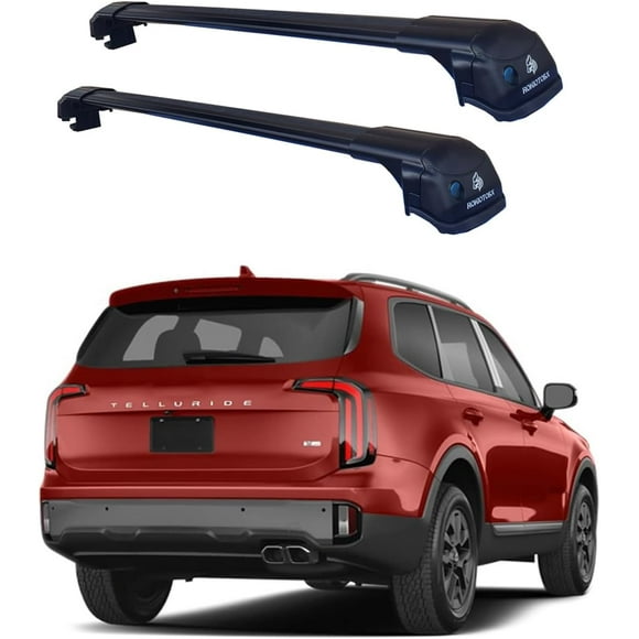 ROKIOTOEX Cobra Roof Rack Crossbars for 2023-2025 Telluride X-Line X-Pro, Black Crossbars.
