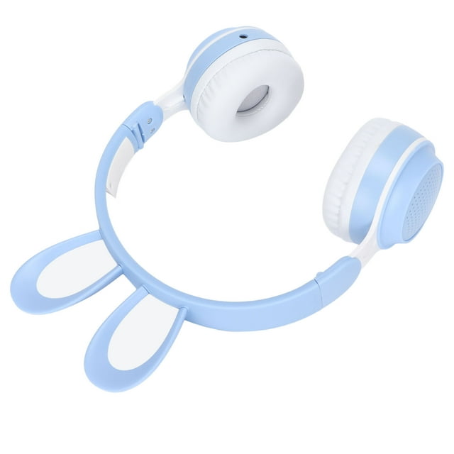Earphone, Foldable HD Sereo Sound Ear Headphones For Online Learning For PC For Tablet White ,Blue,Green,Purple,,White
