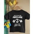 thumbnail image 3 of 3rd Birthday Shirt This Is What an Awesome 3 Year Old Looks Like Toddler Kids Shirt 4T Pink, 3 of 6