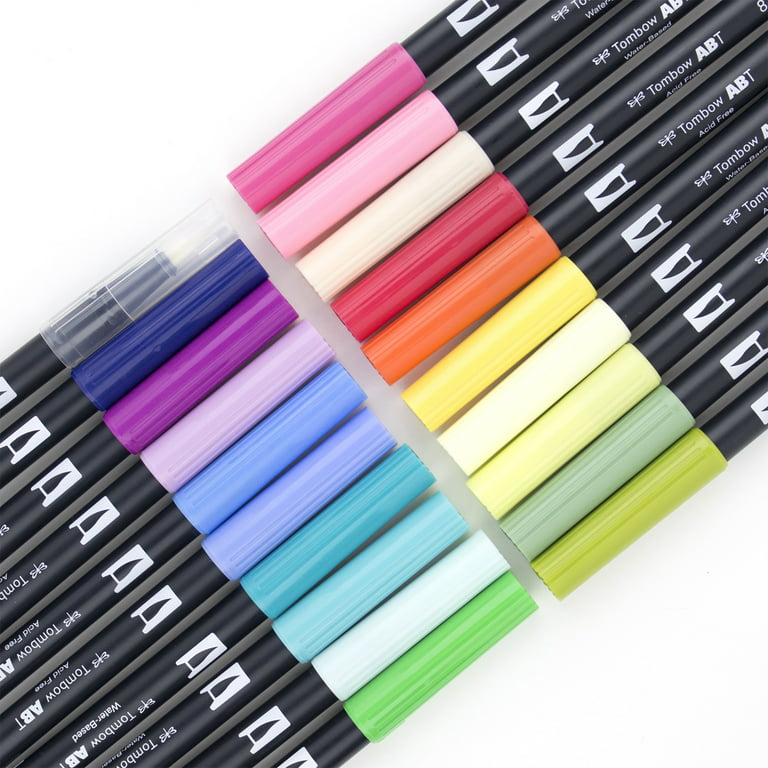 Tombow Dual Brush Pen Art Markers, Landscape Palette - Multicolor - 6 Pack