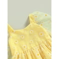 thumbnail image 6 of Suealasg Baby Girl Daisy Print A-Line Romper Dress Infant Toddler Girls Long Sleeves Tulle Tutu Dress Wedding Birthday Party Dresses, 6 of 9