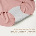 thumbnail image 6 of INNERSY No Show Underwear for Women Seamless Hipster Soft No Panty Line 3-Pack(XS,Black/Pink/Nude), 6 of 9
