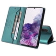 thumbnail image 2 of Compatible WIth Samsung Galaxy S20 FE Wallet Case,Magnetic Closure,Flip Folding Kickstand,With Card Slots,[RFID Blocking],With Shoulder Strap&Lanyard,PU Leather+TPU Shockproof Phone Case,Green, 2 of 9