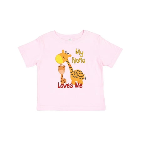

Inktastic My Nana Loves Me Giraffe Gift Baby Boy or Baby Girl T-Shirt