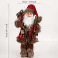 thumbnail image 5 of 30/45/60cm Santa Claus Decoration Figurine, Christmas Tabletop Desktop Ornament, Home Room Decor, High Quality, Exquisite Work, 5 of 5