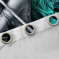 thumbnail image 4 of Castle Fairy Female Men Gothic Skeleton Curtains Pack of 2 (42x84 Each),Teal Floral Rose Curtains Blackout,Happy Valentine's Day Bedroom Curtains,Ultra Soft Home Decor, 4 of 6