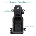 thumbnail image 3 of Interruptor de ventana eléctrica delantero derecho compatible con Honda Accord 2003-2005 No.35760SDAA21 - Paquete de 1, 3 of 7