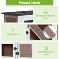 thumbnail image 3 of Aivituvin Rabbit Hutch Indoor, 36'' Bunny Hutch Outdoor, Mobile Rabbit Cage with Wheels, 2-Story Bunny Cage with 2 Pull Out Trays, Wooden Guinea Pig Cage (Brown), 3 of 9