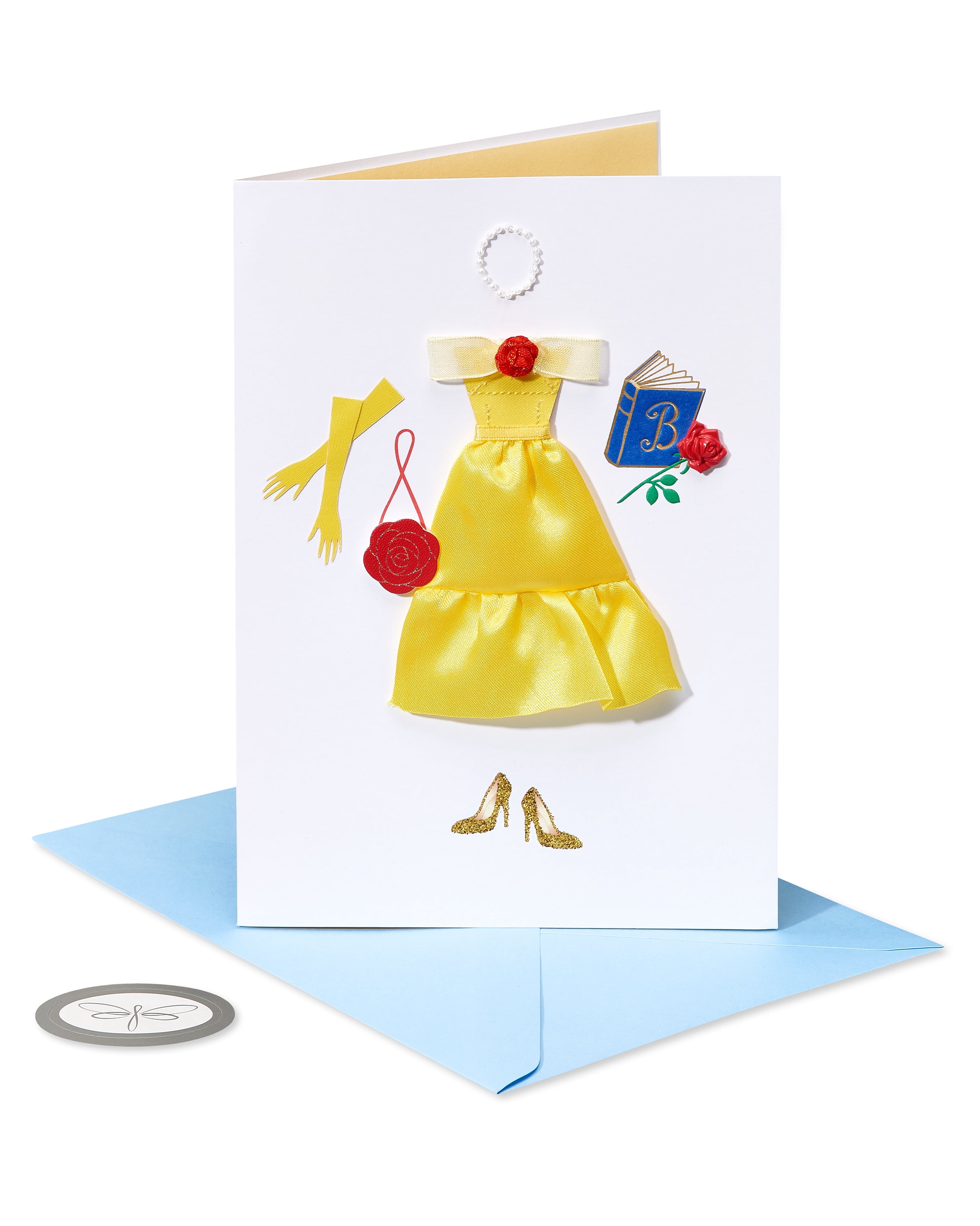 Papersong Premium Thinking of You Friendship Card (Belle Outfit)