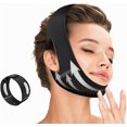 thumbnail image 1 of 2025 New V-Line Lifting Mask with Chin Strap, Reusable V Line Lifting Mask, Breathable Comfortable V-Shape Face Tape, Jaw Exerciser for Sagging (Black), 1 of 6