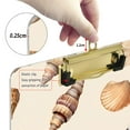 thumbnail image 6 of FORMRS Acrylic Clipboard with Low Profile Clip Standard A4 Letter Size, 12.5" x 9", Watercolor Seashells, 6 of 8