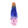 thumbnail image 2 of Perruque Femme Tricolore Synthétique Longue Ondulée Bouclée Queue de Cheval Extension de Cheveux, Perruque pour Femmes, 2 of 7