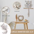 thumbnail image 5 of Owl Tapestry, Owl Macrame Wall Hanging Tapestry Art Decor Handmade Woven Boho Tapestry Ornament Owl Macrame Tapestry, 5 of 5
