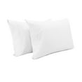 thumbnail image 2 of Superity Linen Pillow Cases King Size - Open Enclosure - 2 Pack - 100% Soft and Comfortable Premium Cotton - White, 2 of 7