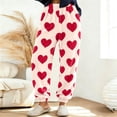 thumbnail image 3 of Stamzod Women's Pajama Bottoms Fashion Love Heart Printed Comfy Fleece Lounge Pants Winter Pajamas for Women with Pockets, 3 of 8