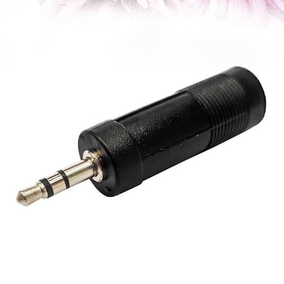 Soimiss 10Pack Audio Adapter 3.5mm to 6.5mm Metal Black Signal Transfer for Home Audio Equipment