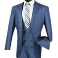 thumbnail image 2 of Luxurious Men's 3-Piece Glen Plaid Pattern Suit, Blazer, Vest and Pants w/1 Pair of Socks - Oxford 48R, 2 of 3