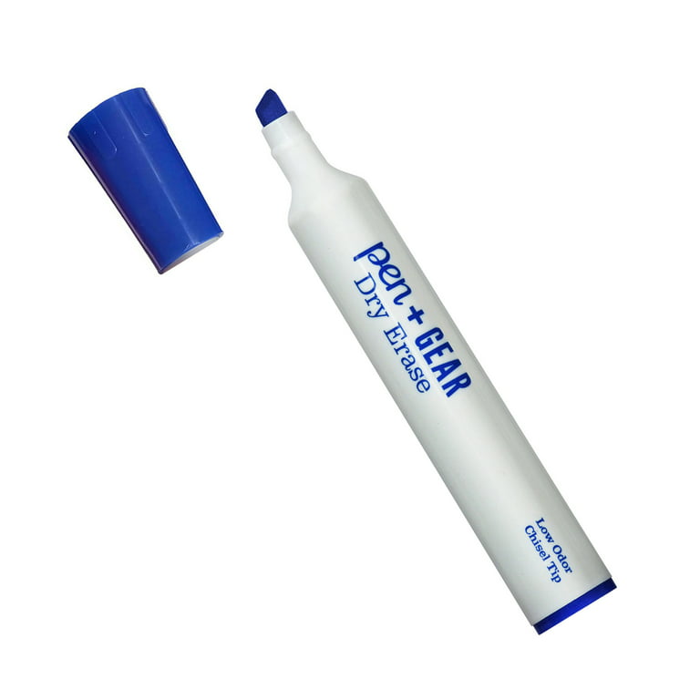 PENTEL WHITE BOARD MARKER 4 Assorted Color Chisel Tip Dry Erase Markers  w/Eraser