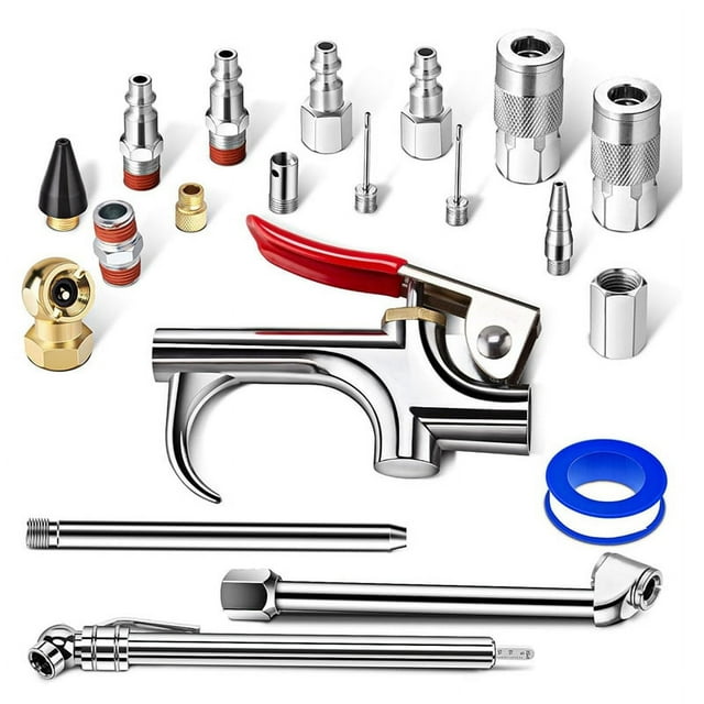 20 Piece Air Tool Kit, Air Compressor Kit,Air Tools with 1/4 Inch NPT Quick Connect Couplers, Air Compressor Accessories