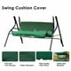 thumbnail image 5 of Funda de asiento de columpio Irfora Columpio Silla Silla Cojín plegable impermeable Patio Jardín Patio Reemplazo de asiento al aire libre (verde oscuro) Irfora Funda de asiento de columpio, 5 of 7