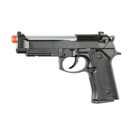 ASG M9 Gas Powered Airsoft Pistol, Silver and Black with (Best Gas Powered Airsoft Pistol)