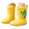 OOOUM Kids Dinosaur Rain Boots Padded Insole Spring Autumn Rubber Boots ...