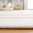 thumbnail image 4 of SAFAVIEH Natura Dara Geometric Striped Wool Area Rug, Ivory/Grey, 5' x 8', 4 of 8