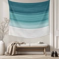 thumbnail image 5 of Teal Turquoise Ombre Tapestry for Bedroom Wall Hanging Tapestry, Modern Abstract Gradient Lines Ceiling Backdrop Tapestries Poster Blanket Wall Decor for Teens Room Living Room Dorm 59" x 90", 5 of 8