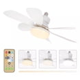 thumbnail image 1 of Ventilador de Techo 6 Aspas con Lámpara LED, Foco Integrado, Control Remoto, Silencioso-VEN29-CM-TOP Blanco, 1 of 4