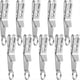 thumbnail image 1 of Clip de Bolsillo Profundo, 10 Unidades de Clip de Cinturón de Acero Inoxidable para Exteriores, Hebillas para Colgar Llaves en el Bolsillo o Bolso, para Llaves., 1 of 7