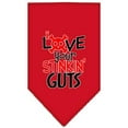 thumbnail image 5 of Pet and Dog Bandana Screen Printed, "Love Your Stinkin Guts", 5 of 10