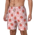 thumbnail image 2 of Balery Strawberry Mens Swim Trunks Swim Shorts for Men Quick Dry Inseam Beach Shorts with Compression Liner Pocket-XX-Large, 2 of 9