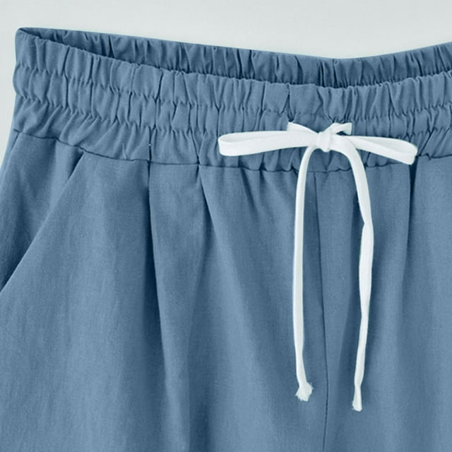 Puntoco pantalones cortos de verano para mujer pantalones cortos estampados ajustados de cintura alta con bolsillo, pantalones cortos deportivos elásticos, pantalones cortos Características