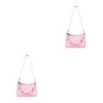 thumbnail image 3 of Guardoinrt Sac à Main à la Mode et Polyvalent Compact et Portable Sacs à Main Robustes et Durables pour Femmes Cadeaux Rose 2 Ensembles, 3 of 6