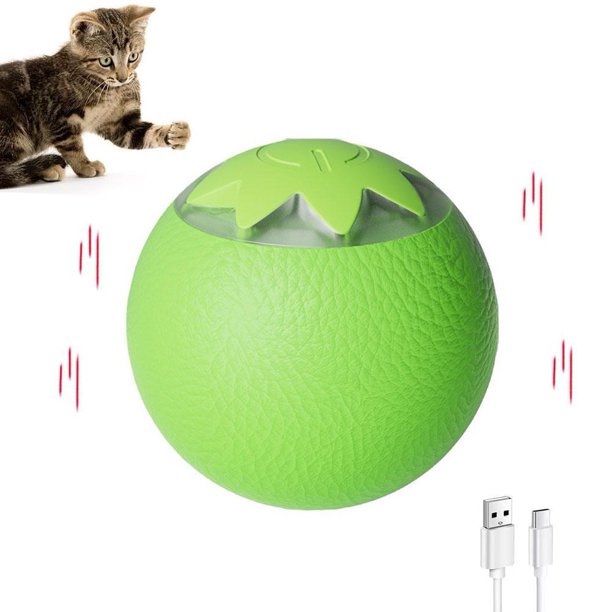 LUVCLS Pelota saltarina para mascotas con luz LED para perros y gatos pequeños y medianos
