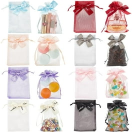 20 Organza Gift Bags XL Drawstring Bronze (12 x 14 Party Favor