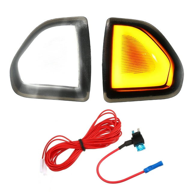 Luz indicadora de señal de giro de espejo lateral LED para Dodge para Ram 1500 2500 3500 4500 5500 2010-2018 ámbar blanco luz negra Len 68302828AA 68302829AA 1 par