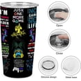 thumbnail image 4 of Gamer Gifts,Gamer Tumbler Gifts For Men Teen Boys,Gaming Gifts,Gamer Gift Ideas,Video Game Gifts,Gamer Girl Gifts,Gifts For Game Lovers Stainless Steel Tumbler 20oz, 4 of 7