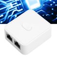 thumbnail image 1 of RJ45  Splitter Adapter, Gigabit  Switch 2 In 1 Out 1 In 2 Out 2 Port 1000Mbps ABS White RJ45  For Home, 1 of 8