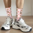 thumbnail image 6 of Hirioo Halloween Gnomes Pattern Adult Middle Tube Socks Breathable Sock Non-Pilling,Contrasting Color Design, 6 of 6