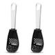thumbnail image 1 of Wosthever Cucharas pequeñas ranuradas para cocinar, 2 piezas, cucharas para espumadera, rallador, triturador, rejilla, drenaje, herramientas de Cocina y Comedor Negro, 1 of 6