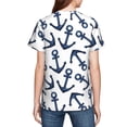 thumbnail image 7 of Wukai Navy Blue Anchors Youth Unisex Short Sleeve T-Shirt for Boys, Girls, Teens, and Kids-Small, 7 of 7