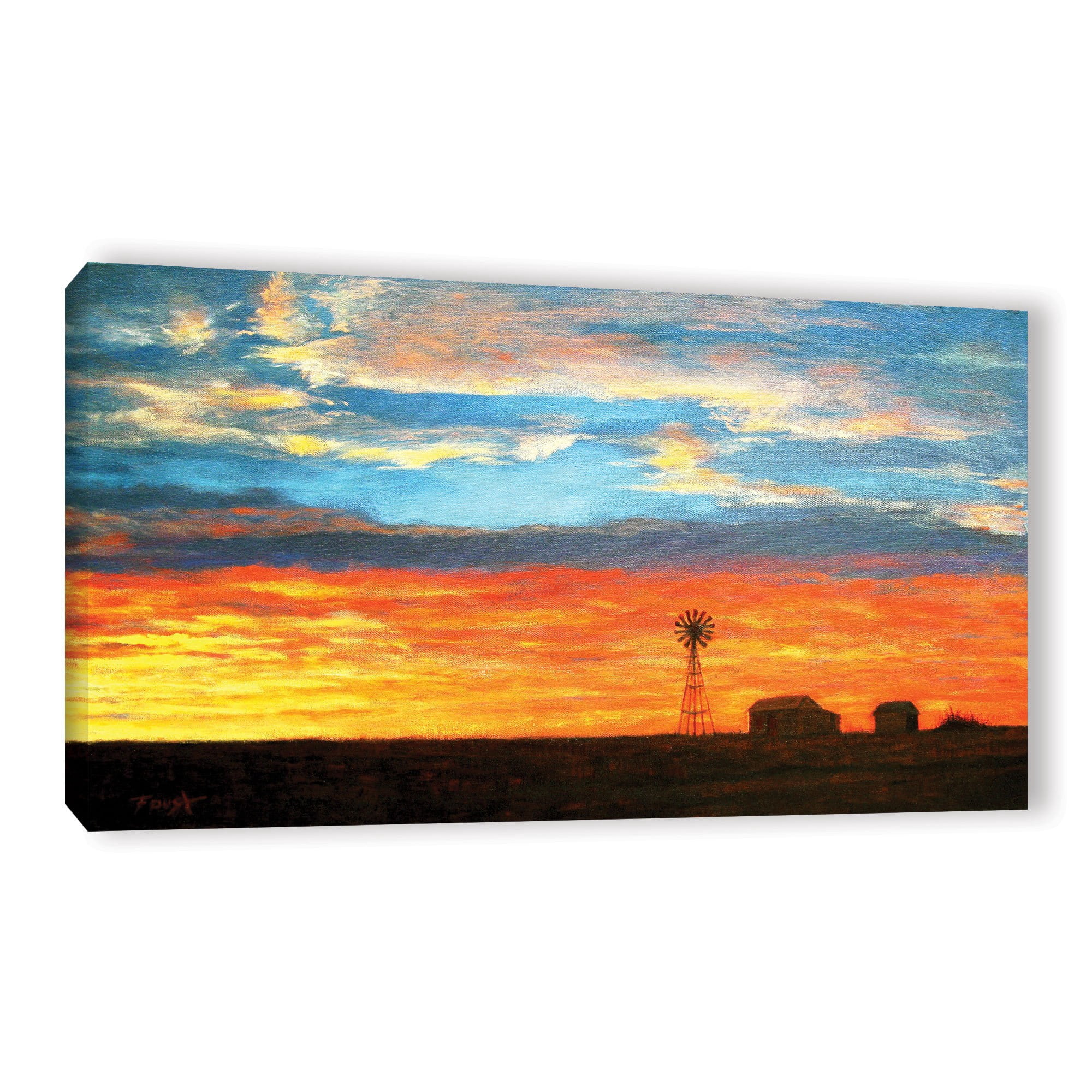 ArtWall Gene Foust "Farmville" Gallery-Wrapped Canvas