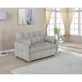 thumbnail image 2 of Cotswold Upholstered Convertible Sleeper Sofa Bed Light Grey, 2 of 7