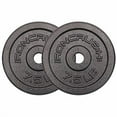 thumbnail image 6 of Standard 1 inch Cast Iron Weight plates - Superior Hammertone Finish, Wider Range 1.25-50 lbs Weights. Ideal for Dumbbell Handles, 1in Barbells, Adjustable Kettlebell Handles - Sol, 6 of 6