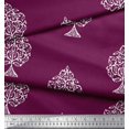 thumbnail image 3 of Soimoi Poly Georgette Fabric Dot,Leaves & Floral Block Decor Fabric Printed Yard 52 Inch Wide, 3 of 3